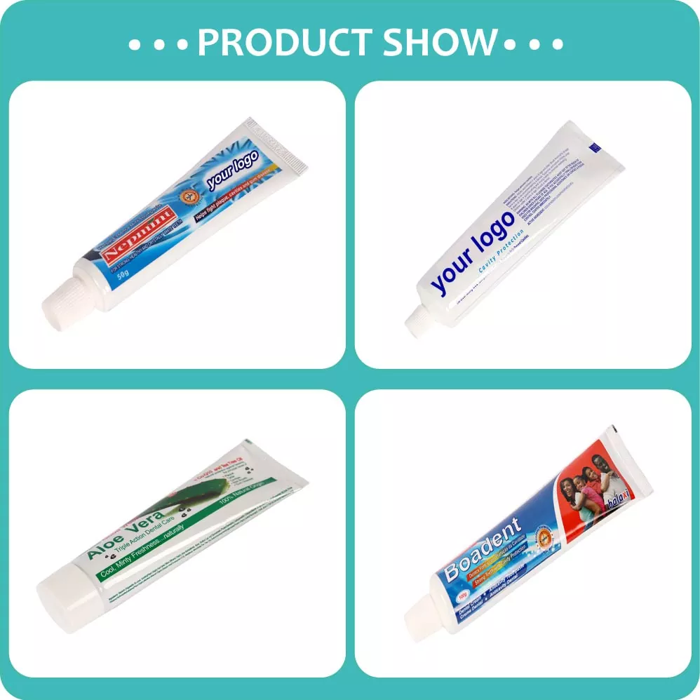Oral Care Toothpaste production and product display